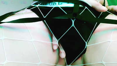 Redhead Explains how to jerk off her dick and shows off her pussy - Dirty Words